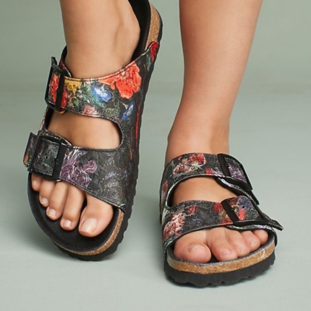 SOLD!!!! Birkenstock Floral Bouquet Arizona 39 - Picture 1 of 7